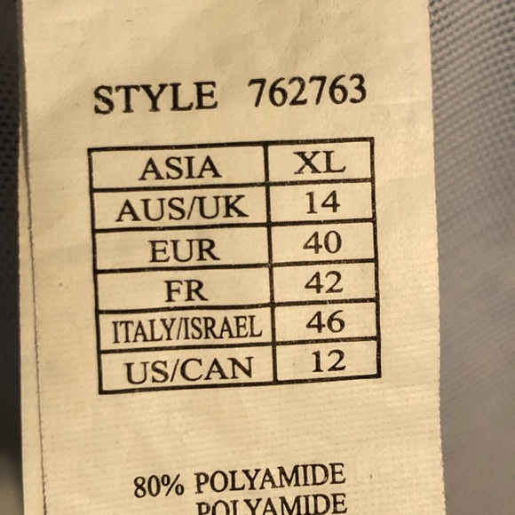 Seekers One Piece Tummy Control Panel Blue White Batik Sweetheart Swimsuit 12 - Picture 9 of 9